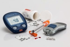 Diabetes mellitus - Therapie, Nervenschmerzen Blutzuckermessgerät