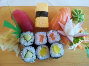 sushi , asiatisch , fisch , reis , asien , lebensmittel wasabi japanischer meerrettich