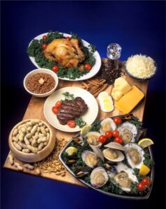 lebensmittel , zink , nährstoff , gesund , huhn , eier , käse , austern , rindfleisch , bohnen , erdnüsse , ernährung , diät