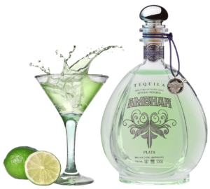  flasche tequila weinglas zitrone agave alkohol trinken spritzen saufgelage cocktail glas