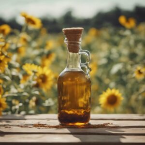 sonnenblumenöl
öl
zutat
flüssig
flasche
glas
kork
sonnenblumen
gelb
